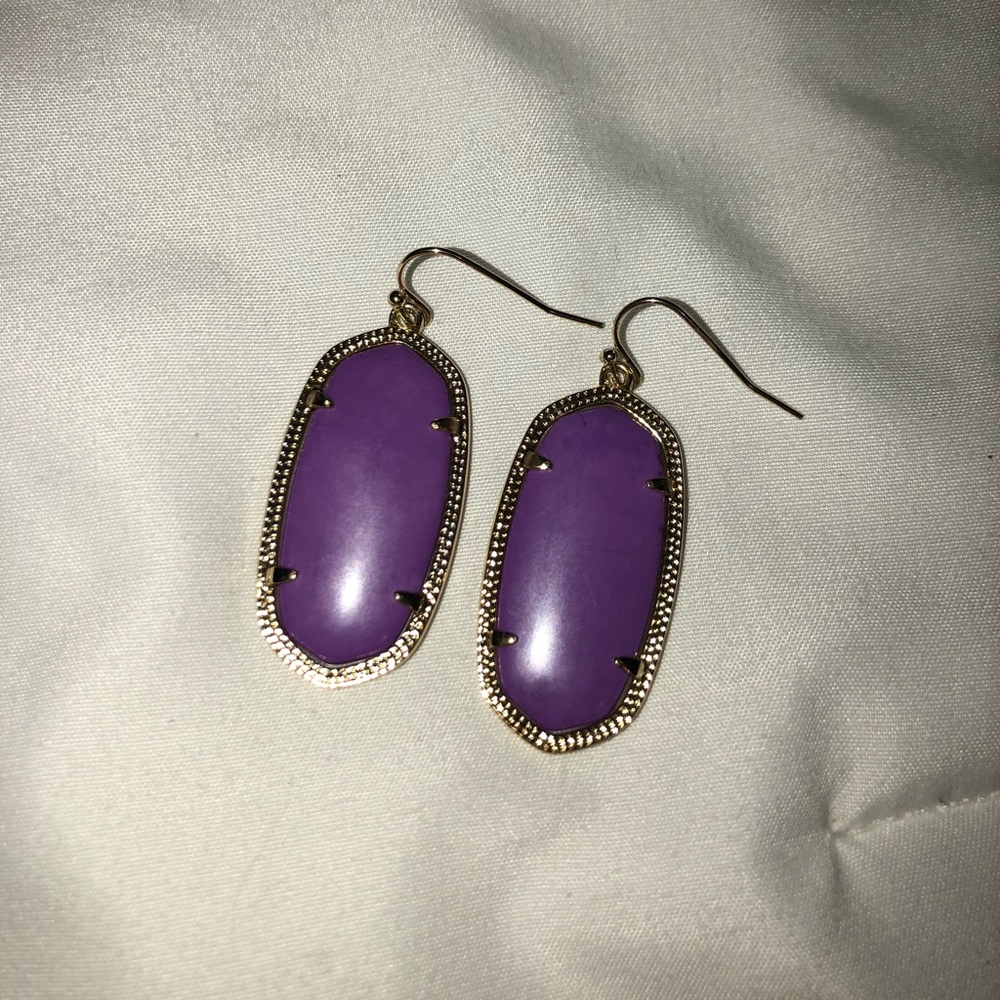 Purple Kendra Scott Elle Earrings